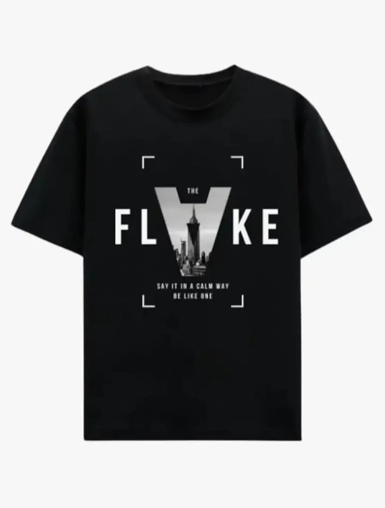 Zooabng -100% Pure Cotton T Shirt for Men- Regular Fit - Half Sleeve Roundneck Stylish Adventure Flake T-Shirt for Men