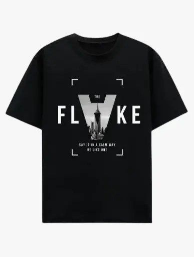 Zooabng -100% Pure Cotton T Shirt for Men- Regular Fit - Half Sleeve Roundneck Stylish Adventure Flake T-Shirt for Men